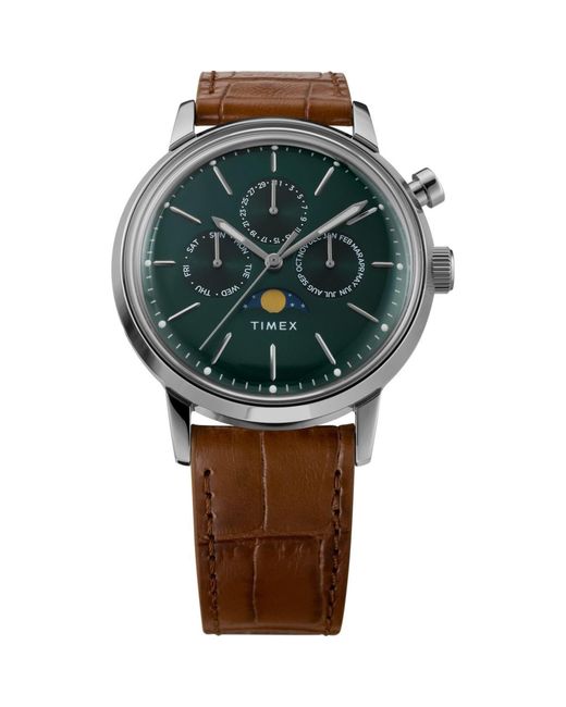Timex Uhr Marlin Moon Phase in Green für Herren
