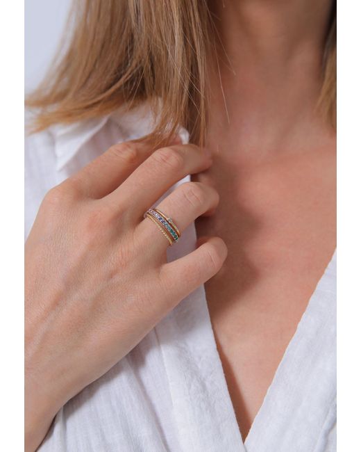 Elli Jewelry Metallic Ring 'regenbogen