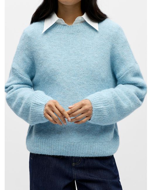 Object Blue Pullover Objsaggia