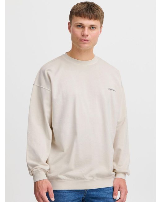 Solid Sweatshirt in White für Herren
