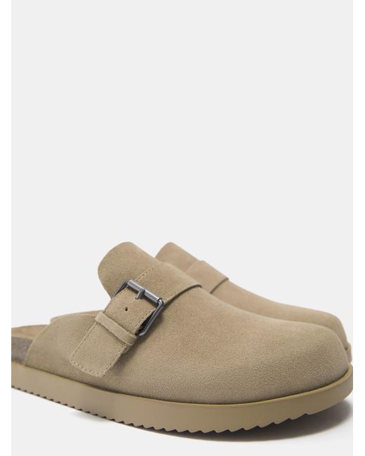 Pull&Bear Pantolette in White für Herren