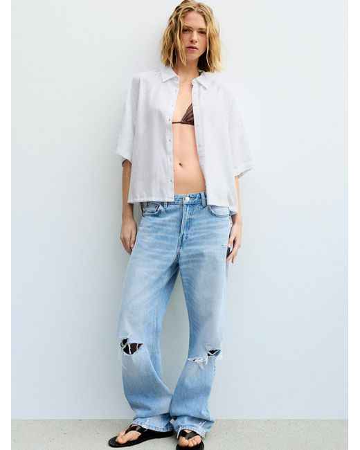 Pull&Bear White Bluse