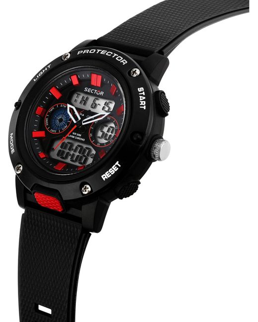 Sector Uhr in Black für Herren
