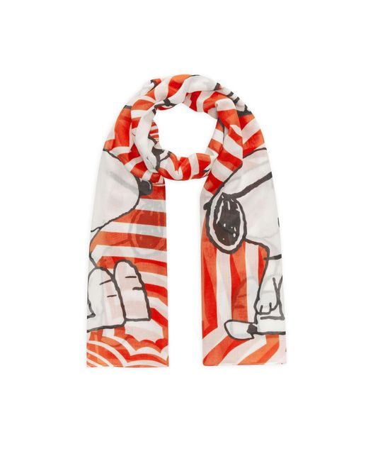 Codello Red Schal Mit Beach-Umbrella-Muster