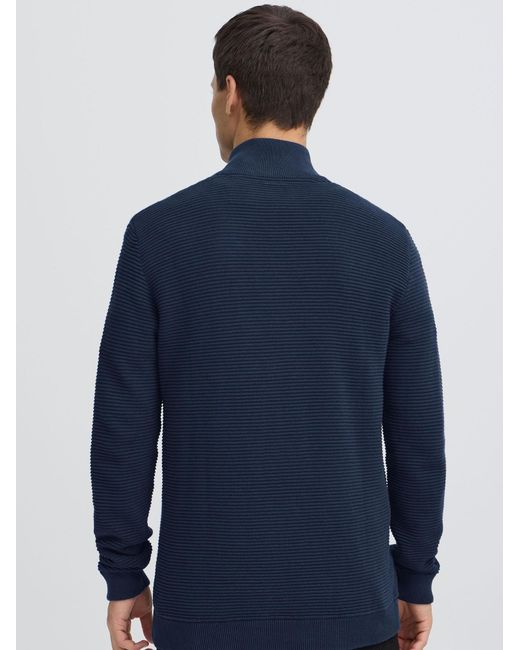 Solid Strickjacke in Blue für Herren