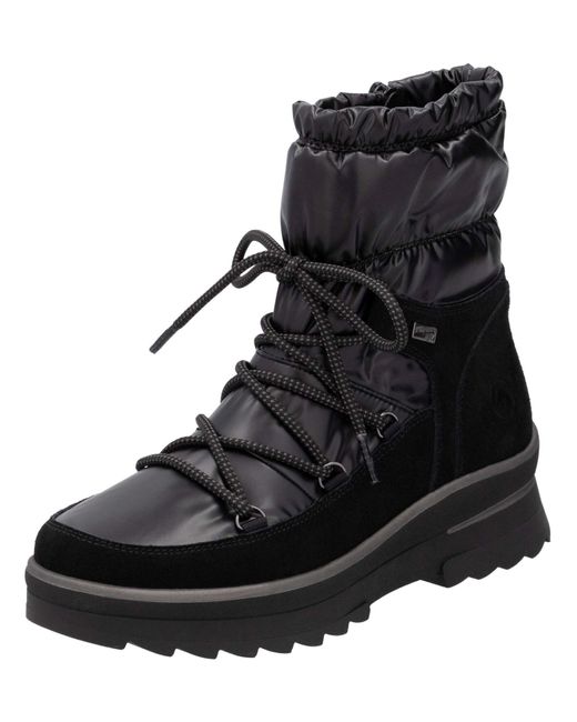 Remonte Black Schnürstiefelette