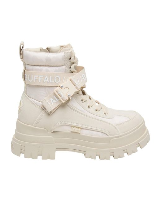 Buffalo Natural Schnürstiefelette Aspha