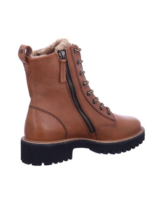 Paul Green Brown Schnürstiefelette
