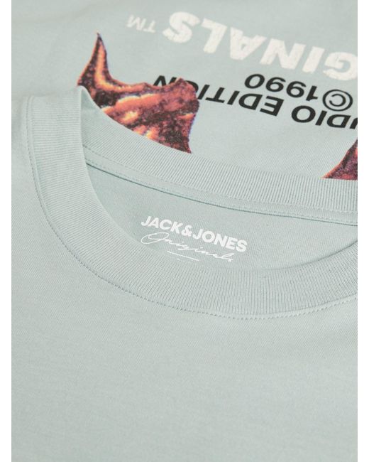 Jack & Jones T-Shirt JORBORA GRAPHIC TEE SS CREW NECK BL in Blue für Herren