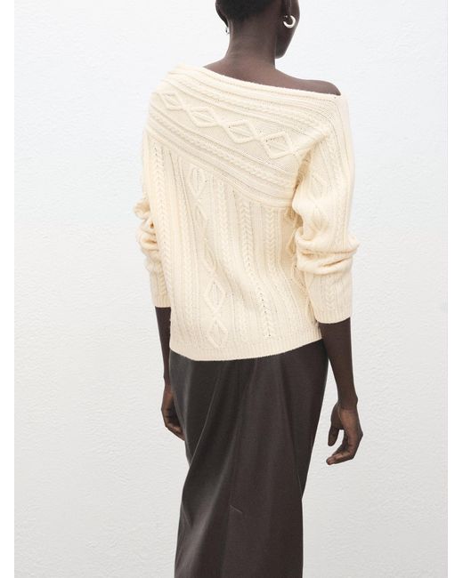 Mango White Pullover Wolf