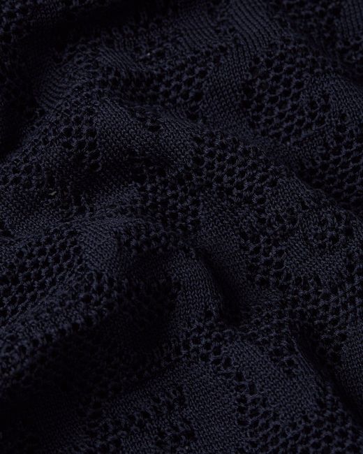 G-Star Blue Knitshirt Pointelle