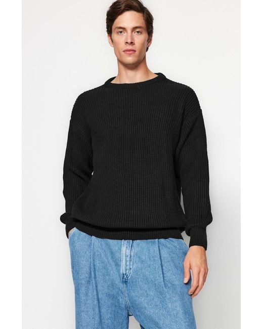 Trendyol Pullover in Blue für Herren