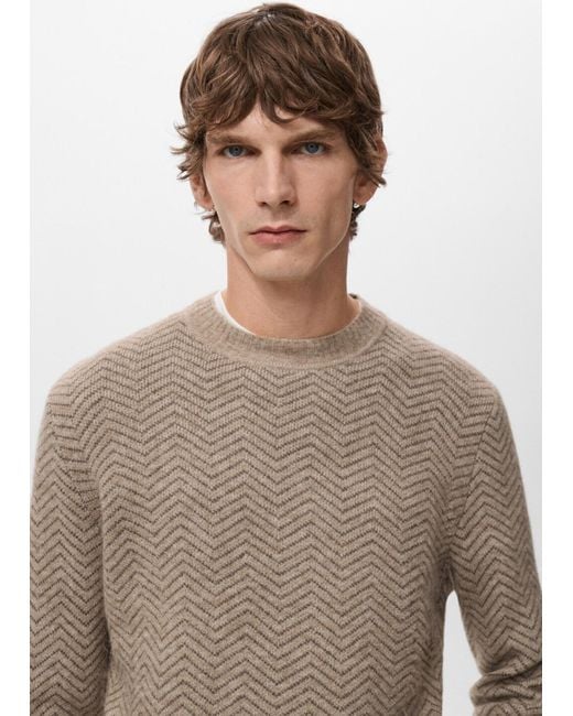 Mango Pullover in Natural für Herren