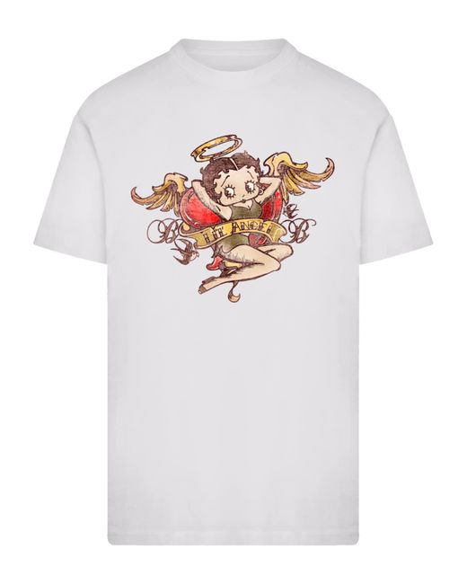F4NT4STIC T-Shirt Betty Boop in White für Herren
