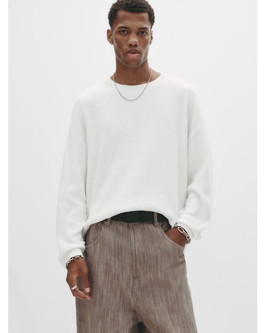 Pull&Bear Pullover in White für Herren