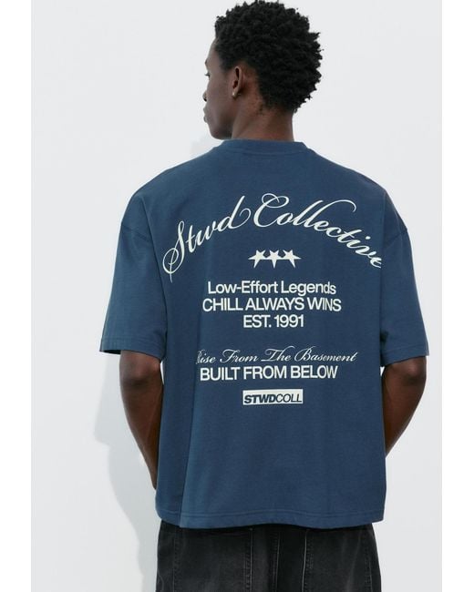 Pull&Bear Shirt in Blue für Herren