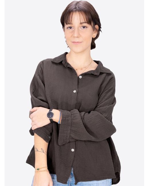 Seasons of April Brown Bluse Sasha