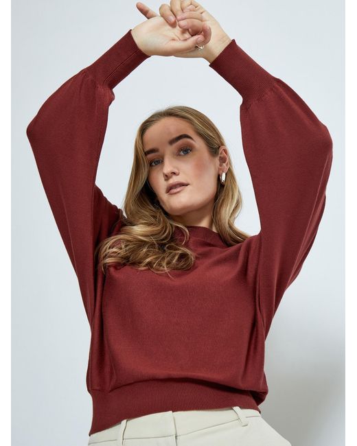 Minus Red Pullover Dana Bat