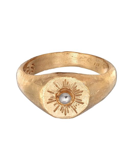 Haze & Glory Ring Sun Lover in White für Herren