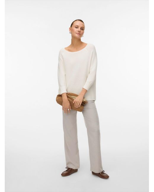 Vero Moda White Pullover Vmnew Nora