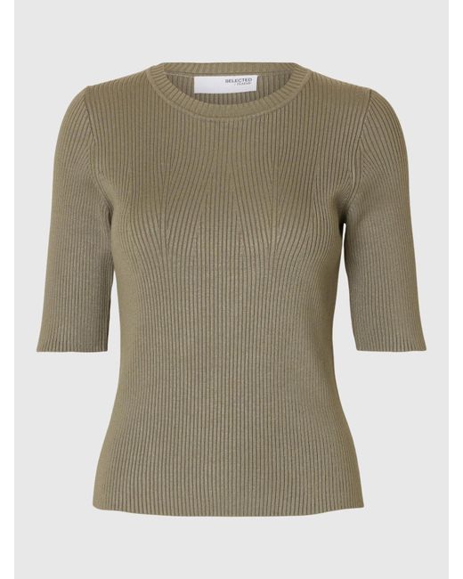 SELECTED Green Pullover 'Slfmala'