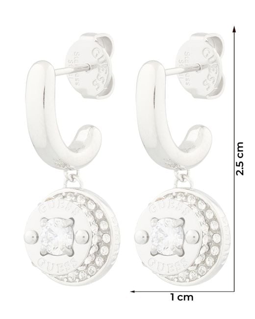 Guess White Ohrringe