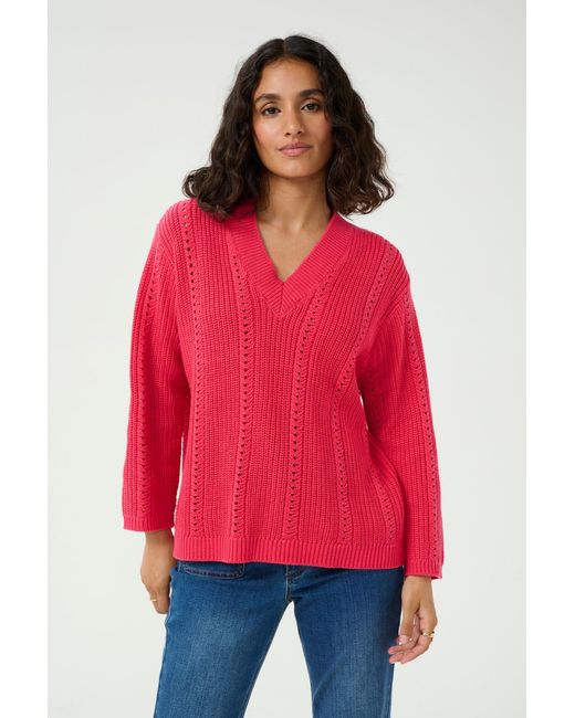 Kaffe Pink Pullover 'Lorri'