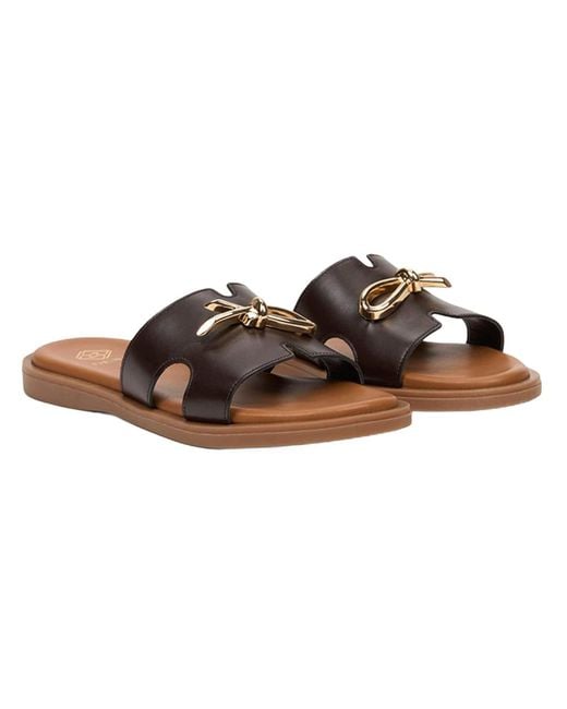 Desa Brown Pantolette Folien