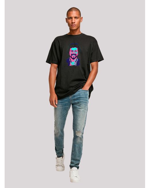 F4NT4STIC T-Shirt Tv Times Jeremy Beadle 1982 Pop Art in Black für Herren
