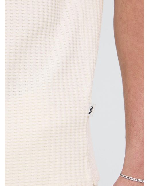Solid Kurzarmhemd Sdutley in White für Herren