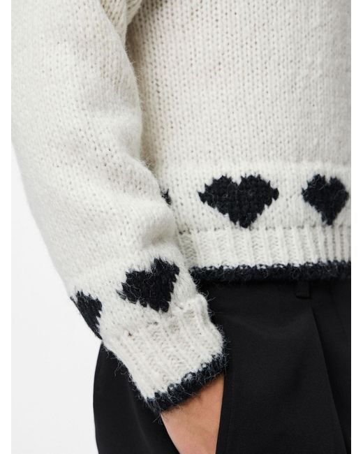 Pieces White Pullover