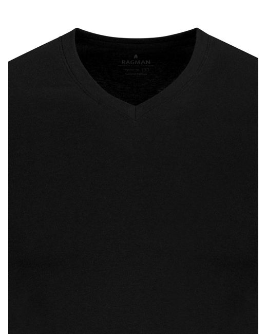 RAGMAN Unterhemd Basic in Black für Herren