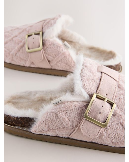 Next Pink Hausschuh