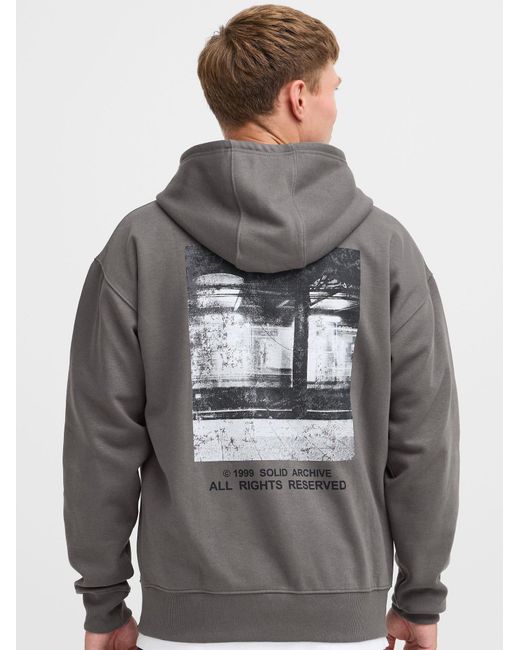 Solid Sweatjacke Sdhenne in Gray für Herren
