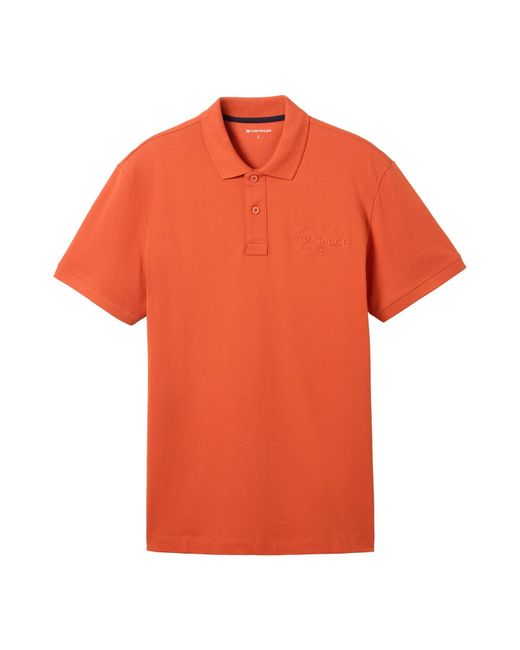 Tom Tailor Poloshirt in Orange für Herren