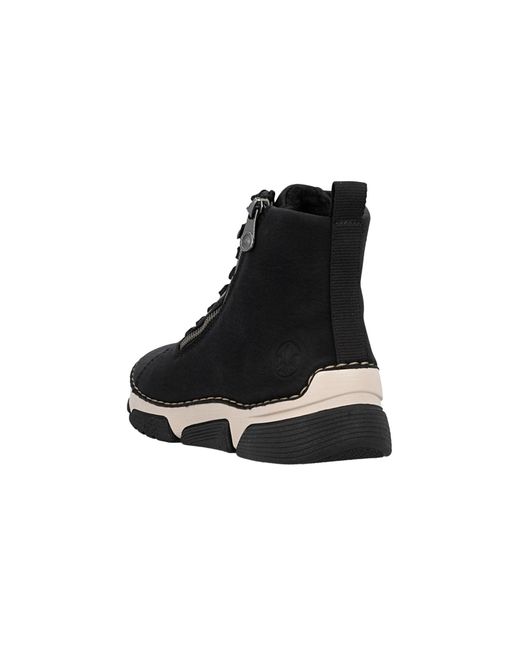 Rieker Black Schnürstiefelette
