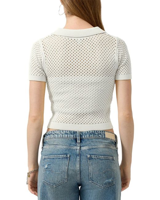 QS White Strickpullover