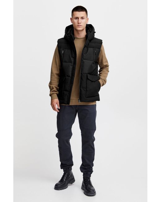 INDICODE Weste Flikko in Black für Herren