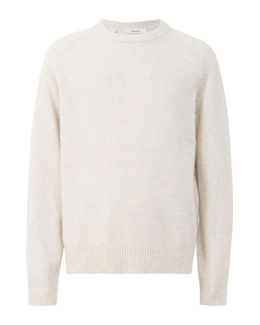 SELECTED Pullover Slhrai in White für Herren
