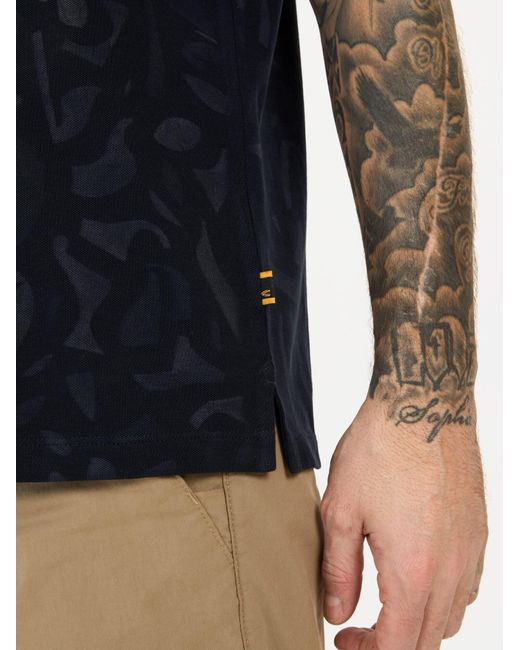 Camel Active Kurzarm Poloshirt Aus Reiner Baumwolle in Black für Herren