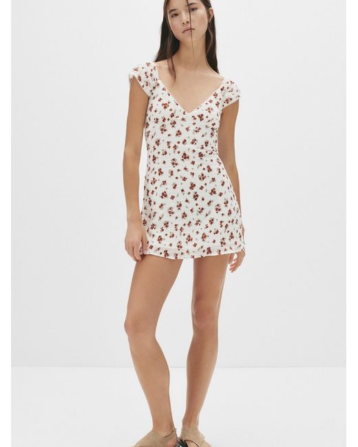 Pull&Bear White Kleid