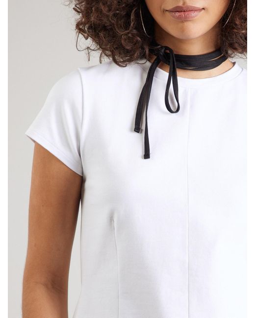 /about You White T-Shirt 'Darlin'