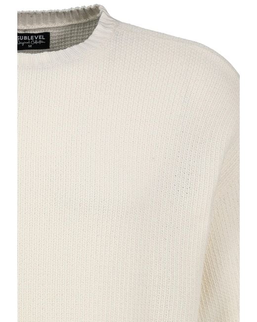 Sublevel Pullover in White für Herren