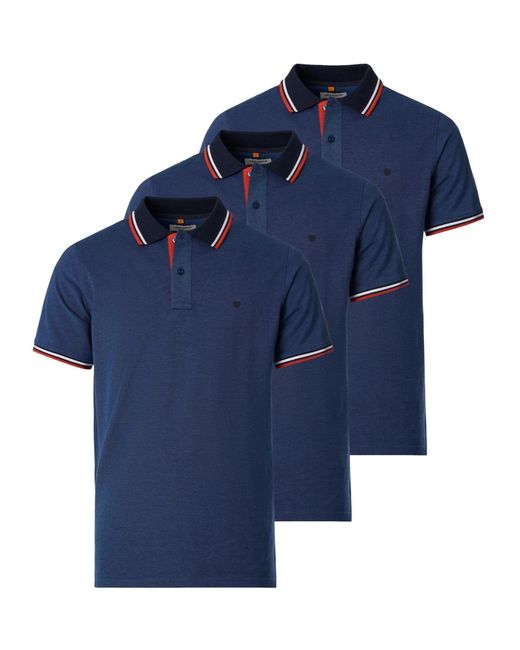 Redmond Shirt Basic in Blue für Herren