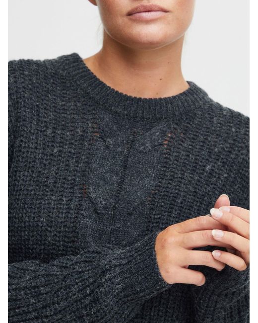 Oxmo Black Pullover Natasja