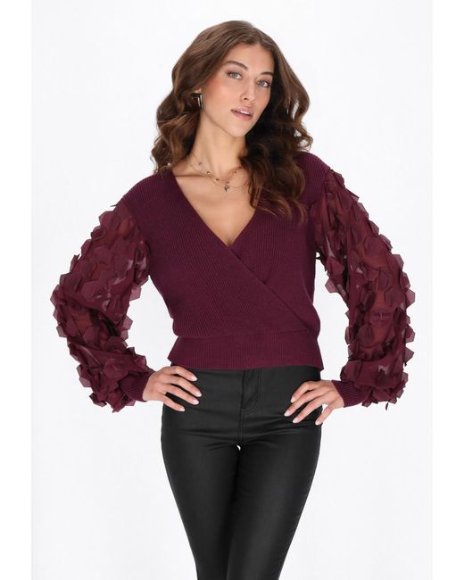faina Purple Pullover