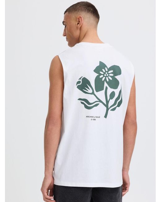 Solid Tanktop Sdfulton in White für Herren