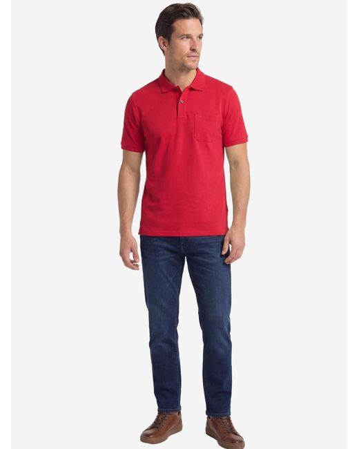 Redmond Shirt Basic in Red für Herren