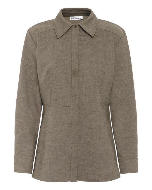 Karen By Simonsen Brown Bluse 'Tina'