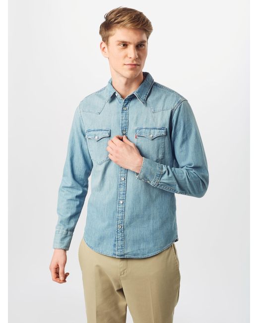 Levi's Levi's hemd 'barstow western standard' in Blau für Herren - Lyst